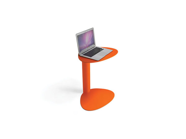 Modern Orange home laptop stand for a contemporary home office