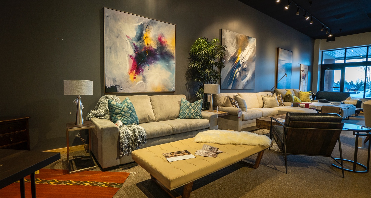 Find modern sofas, benches and tables for your contemporary living room at our Park City Furniture Store