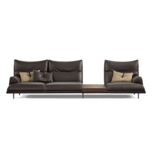 The Wolf Modern Italian Leather Sofa for a Contemporary Living Room